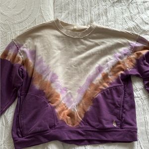 Free People ombré metti crew top